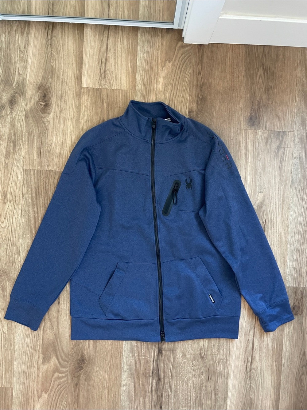 Spyder Men's Navy Full-Zip Performance Jacket Proweb - size L